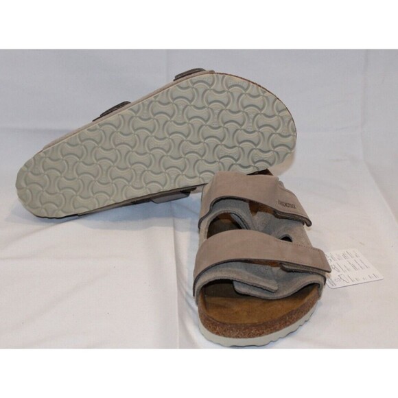 BIRKENSTOCK Uji Regular Fit Slide Sandal Digital TAN Genuine Leather Men - Picture 6 of 6